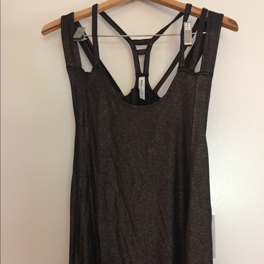 Glittery gold & black tunic/top